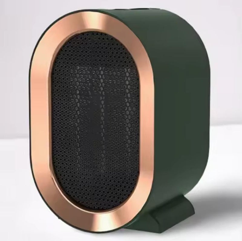 Egypt Hub | Happy Home 1200W Ceramic Blower Heater | Silent Electric Heater | Tilt Protection | 2 Heating Modes | Green - Image 1