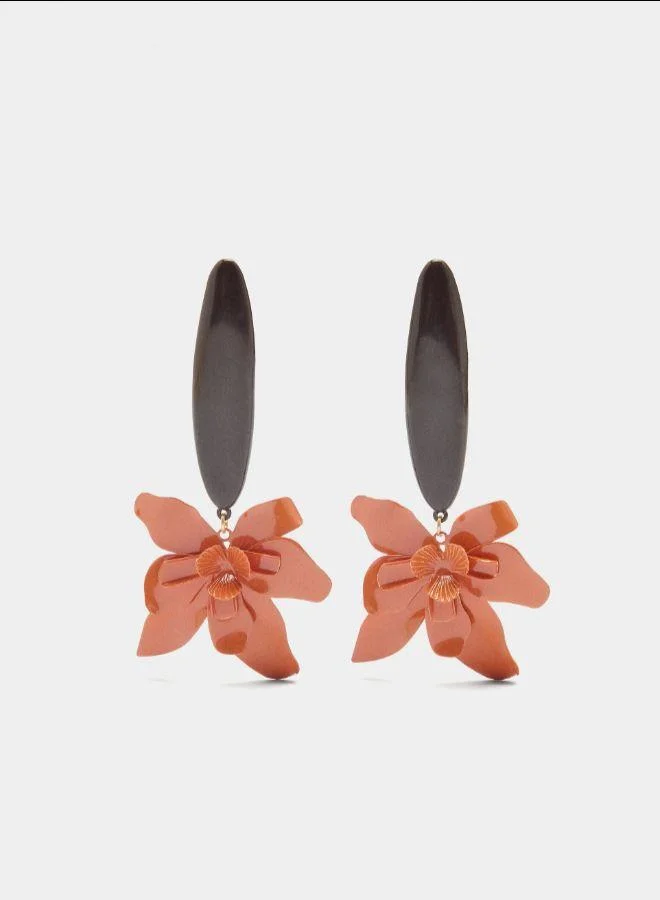 بارفوا أقراط زهرة ماكسي بالمينا