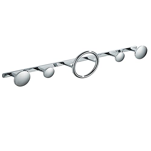 LANGPAI Coat Hooks for Wall Mounted Creative Modern Coat Rack Entryway Storage Hook Metal Row Hooks Hanging Robe Towel Hooks Brass Polished Chrome Finished - Image 1