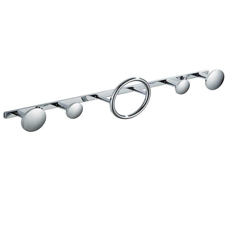 LANGPAI Coat Hooks for Wall Mounted Creative Modern Coat Rack Entryway Storage Hook Metal Row Hooks Hanging Robe Towel Hooks Brass Polished Chrome Finished - Image 2