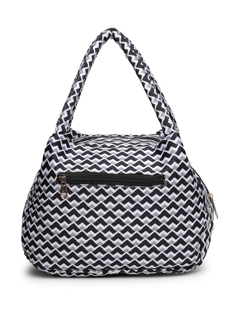 ENSAC Fabric Hand Lunchbag For Women | Trendy Shoulder Bag for Daily Use | Lightweight, Spacious & Stylish Lunch bag for Office, Shopping, & Travel Use - Image 1