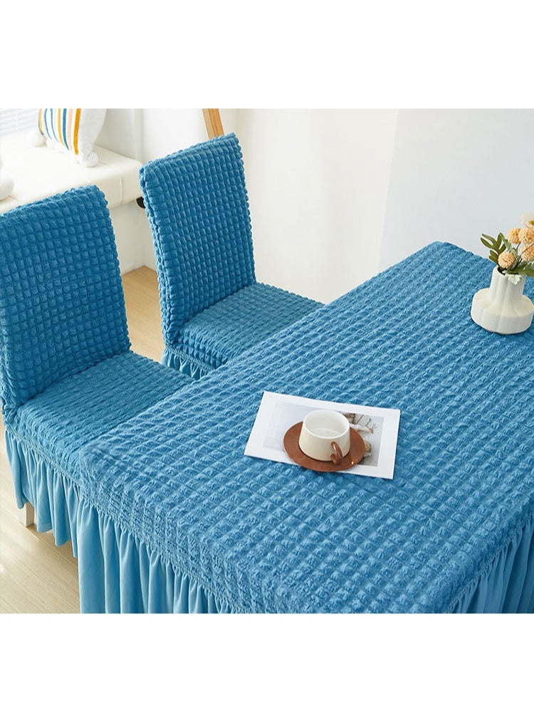 This luxurious, all-season 4-piece chair set, complete with a table cover and protective cover, is suitable for home and hotel use. - Image 4