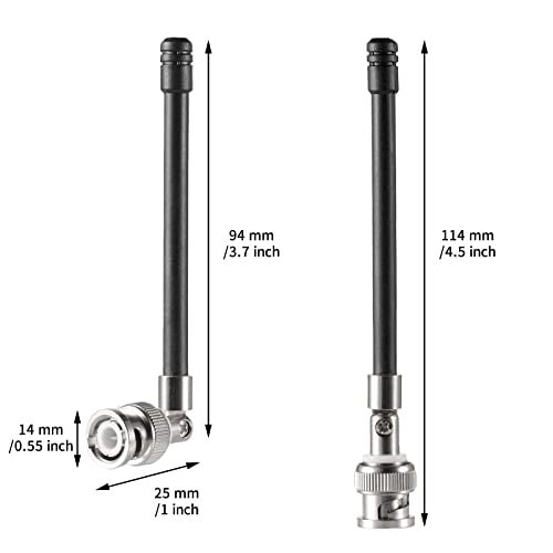 eifagur 1/4 Wave Replacement Antenna for Shure SLX, BLX, U4S, U4D, UR and More. 470 to 752Mhz（Pack of 2）,Eifagur - Image 2