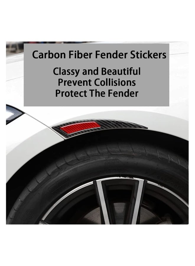 Generic Fender Carbon Fiber Anti-Scratch Protector Trim - Self-Adhesive Wheel Eyebrow and Bumper Guard, 2PCS Rubber Strips for Lossless Installation and Collision Protection.  - Image 4