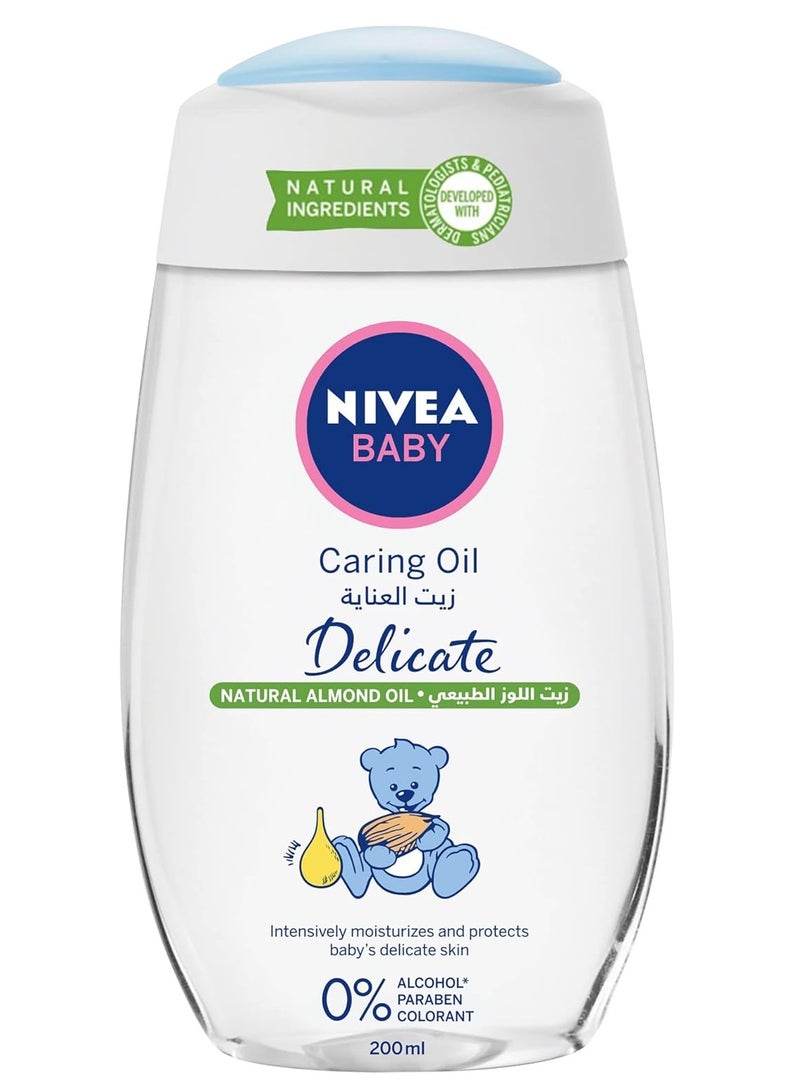 نيفيا زيت نيفيا للعناية بالطفل بزيت اللوز الطبيعي - 200 مل - Image 1
