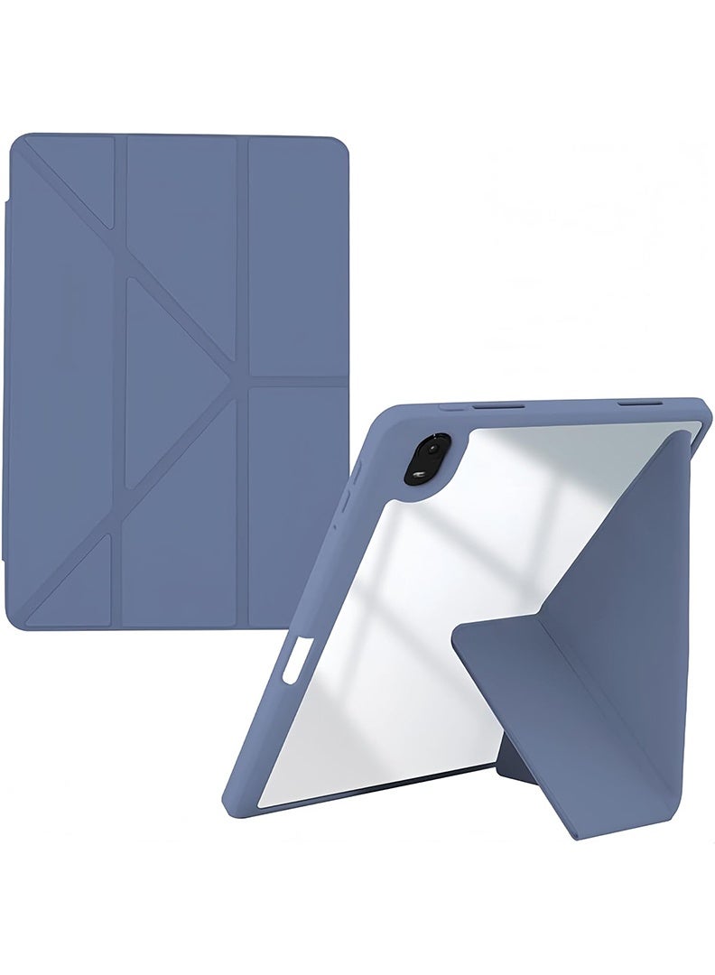 Theodor Case for iPad (A16) 11th 11 inch 2025 Gen iPad 11 Case/Case For iPad 10th Gen Case 2022 iPad 10 Case with Pencil Holder 8 Mutil Angles Folding Auto Wake/Sleep Transparent Shell Back with Pencil Holder Smart Cover for 11" iPad 11th 2025/10.9"iPad 10th Gen 2022- Purple - Image 1