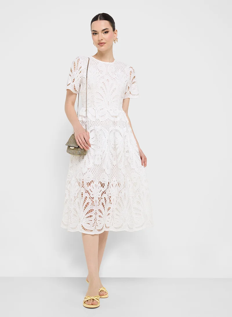 Ginger Boutique Lace Tiered Dress