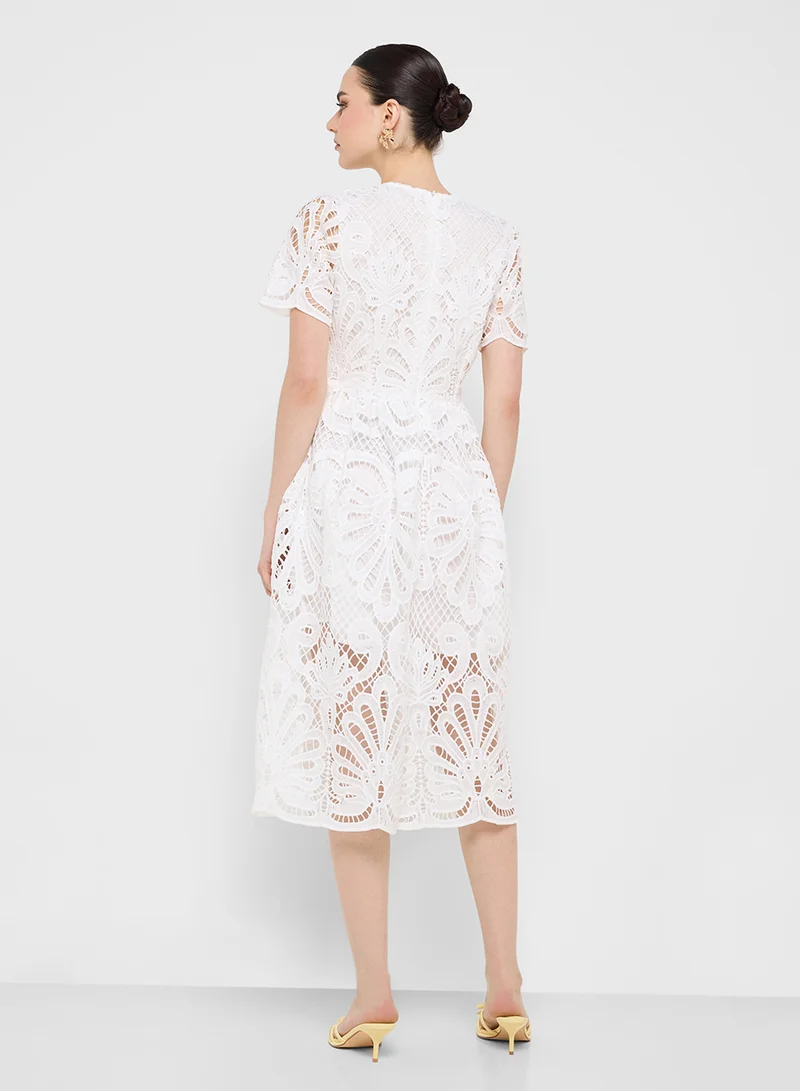 Ginger Boutique Lace Tiered Dress