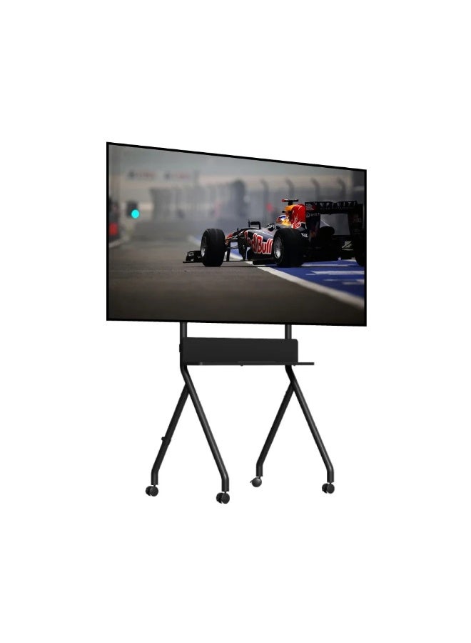 BEETEC TF-RG8B Premium Mobile TV Floor Stand – Foldable Heavy-Duty Cart for 50–86 Inch TVs - Image 1