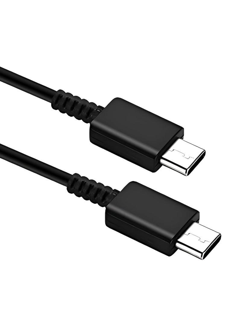 USB C to USB C Cable Fast Charging Cable Lead with E-Mark Chip Charger for iPad Pro 2020 for MacBook Pro 2020,Samsung Galaxy S20 S21 S22,Switch - Black - Image 2