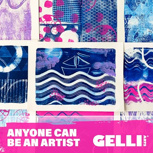 Gelli Arts Gel Printing Plate - Art, Crafts, Printmaking with Stencils & Stamps, Clear, Reusable Monoprinting Plate, Easy to Clean, Non-Toxic, and Beginner Friendly, 12" x 14" - Image 2