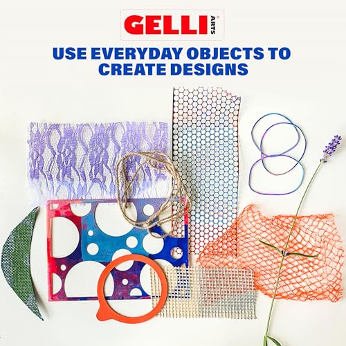 Gelli Arts Gel Printing Plate - Art, Crafts, Printmaking with Stencils & Stamps, Clear, Reusable Monoprinting Plate, Easy to Clean, Non-Toxic, and Beginner Friendly, 12" x 14" - Image 4