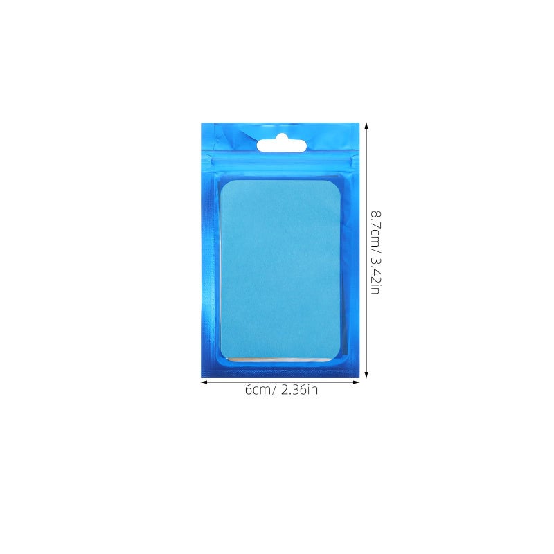Blue Oil Absorbing Facial Blotting Papers 100 Sheets For Oily Skin Control - Image 3