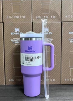 Quencher H2.0 Stainless Steel Vacuum Insulated Tumbler with Lid and Straw for Water, Iced Tea or Coffee, Smoothie and More,  40oz/1.18L
