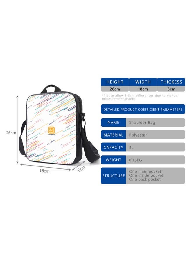 general Crayon Shin-chan cartoon backpack primary and secondary school students' schoolbag large-capacity backpack printed satchel pen bag,12-three-piece set (backpack + satchel + pencil bag) - Image 5