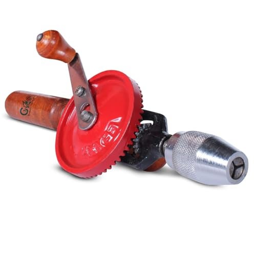 GIZMO Manual Hand Drill, Powerful and Speedy Drill, ¼ inch Capacity, Finely Cast Steel - Image 1
