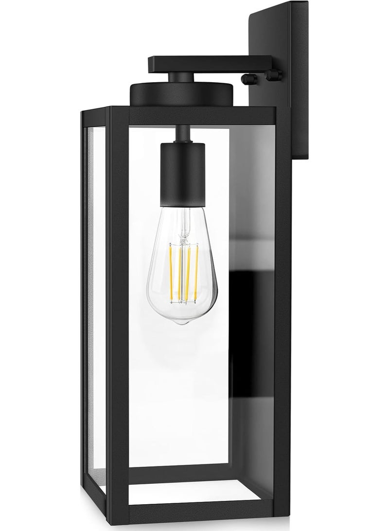 واي دي مصباح جداري خارجي عصري من YD، مصباح جداري مقاوم للماء للحديقة والشرفة والفناء والممر، وحدة إضاءة خارجية مزخرفة بغطاء زجاجي - Image 1