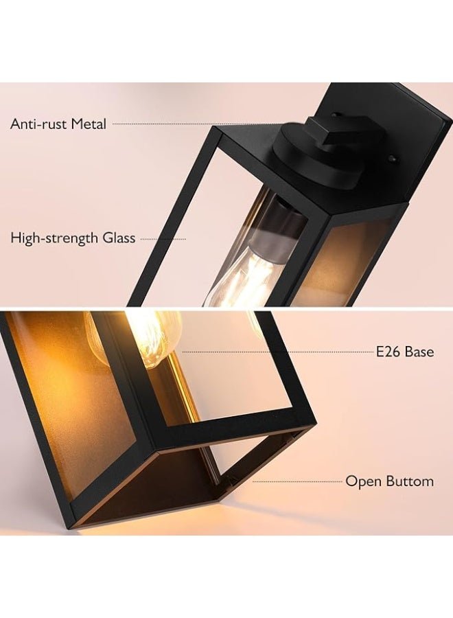 واي دي مصباح جداري خارجي عصري من YD، مصباح جداري مقاوم للماء للحديقة والشرفة والفناء والممر، وحدة إضاءة خارجية مزخرفة بغطاء زجاجي - Image 5