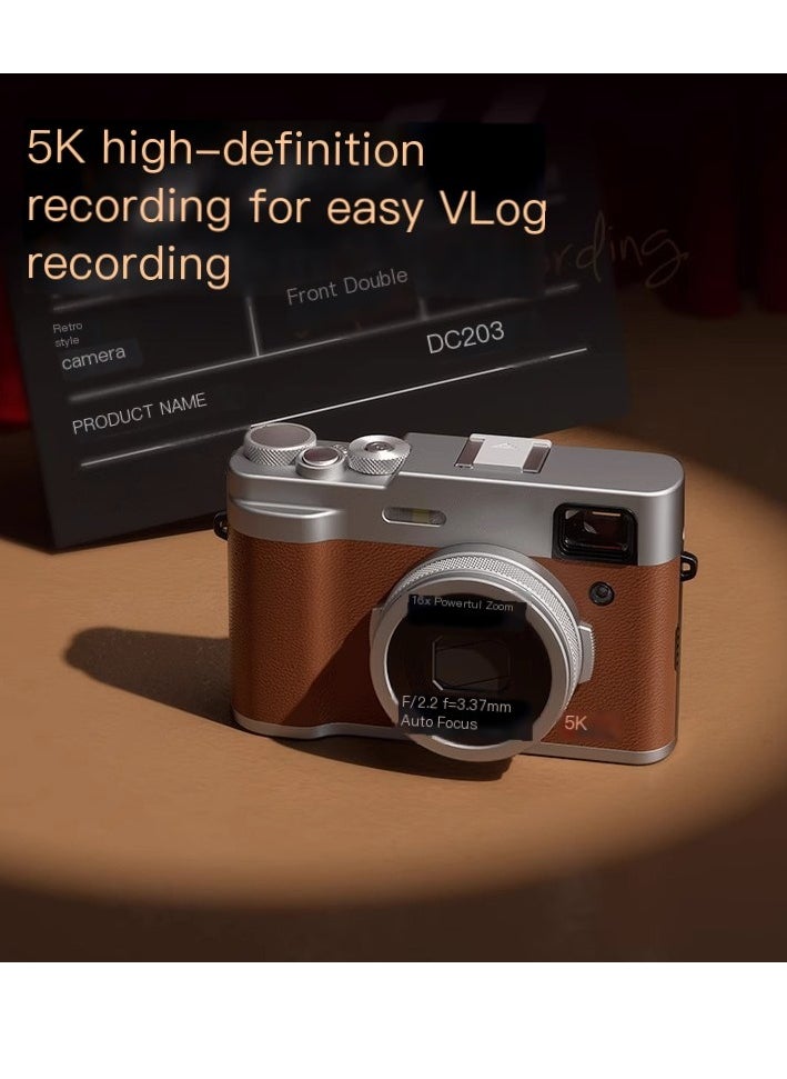 Generic - 48MP 5K High-definition Front and Rear Dual Camera Fast Framing Camera with 16X Zoom - Image 1