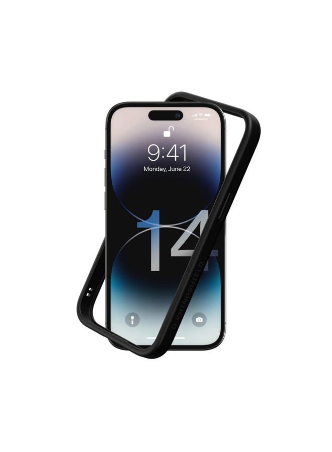RHINOSHIELD Bumper Case Compatible with [iPhone 14 Pro] | CrashGuard NX - Shock Absorbent Slim Design Protective Cover 3.5M / 11ft Drop Protection - Black - Image 1