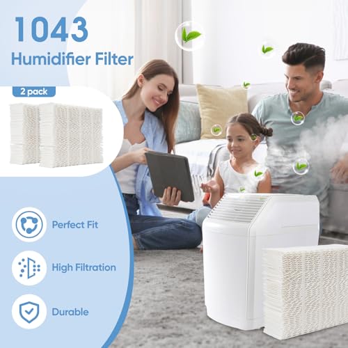 LBLVBNEWD 1043 Humidifier Wick Filter Replacement for AirCare Bemis Essick, Compatible with Essick Air AIRCARE EP9500, EP9700, EP9800, EP9R500, 821000 Series, and Bemis Space Saver 800/8000 Humidifiers - 2Pack - Image 5