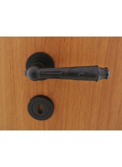 Nobel Pars Matte Black Badge Door Handle Room  - Image 2