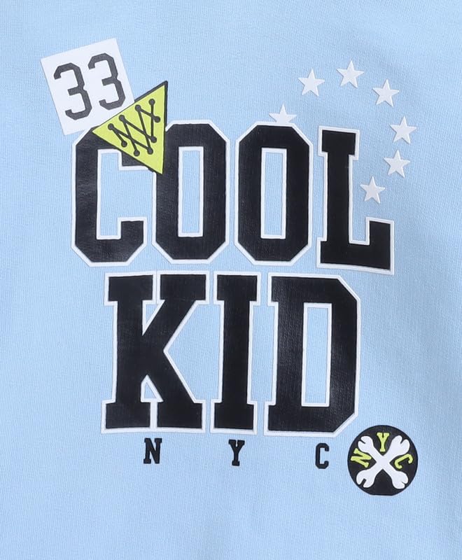 BUMZEE Sky Blue Boys Full Sleeves Cotton Hooded Sweatshirt Age - 3-6 Months (Peb9705B-sbl) - Image 3