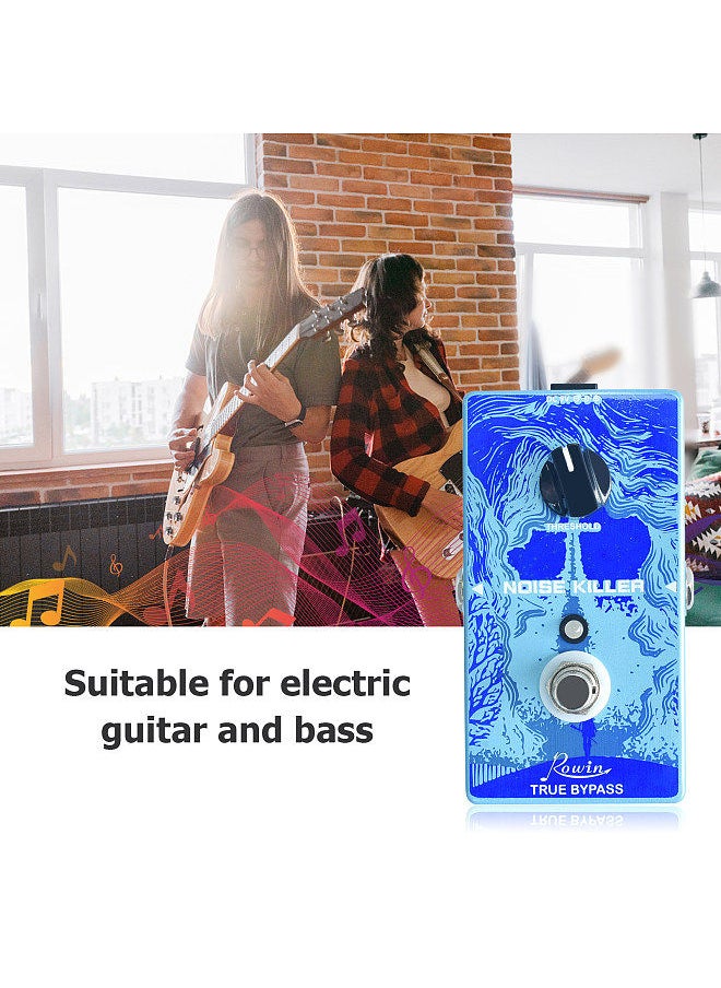 Rowin - Noise Killer Effect Pedal True Bypass Noise Gate Guitar Effect Pedals With Threshold Control Knob For Electric Guitar Bass - Image 1