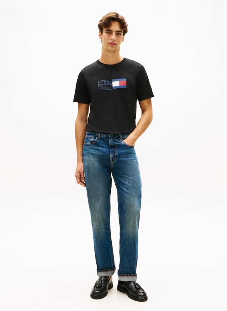 TOMMY HILFIGER Logo Jersey Crew Neck T-Shirt - Image 4