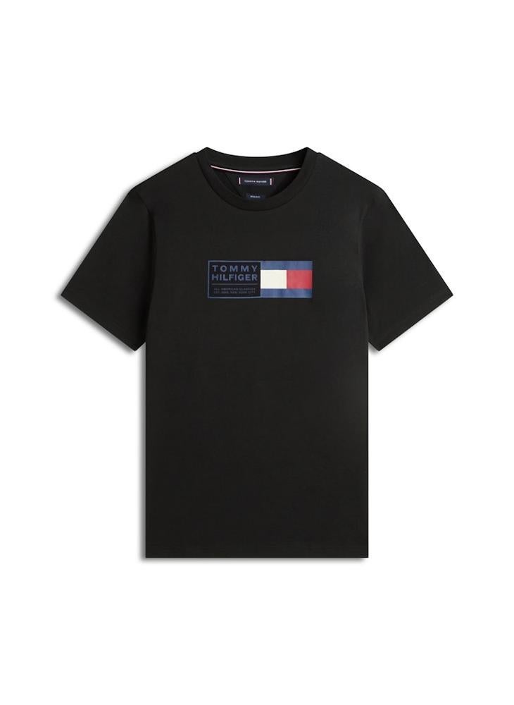 TOMMY HILFIGER Logo Jersey Crew Neck T-Shirt - Image 5