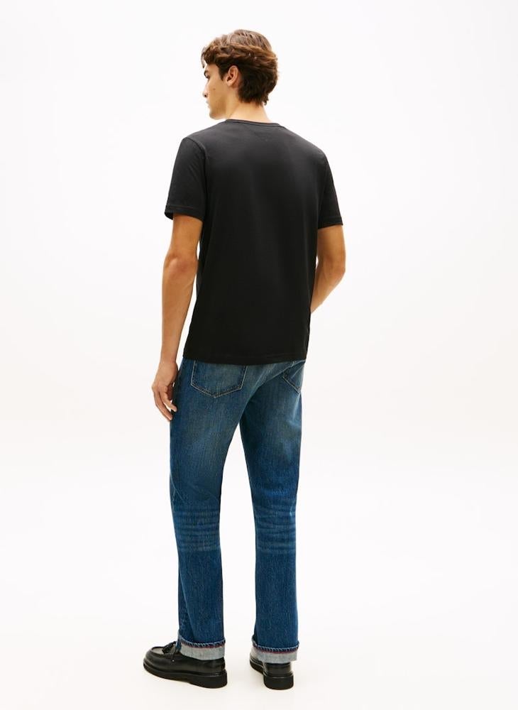 TOMMY HILFIGER Logo Jersey Crew Neck T-Shirt - Image 2
