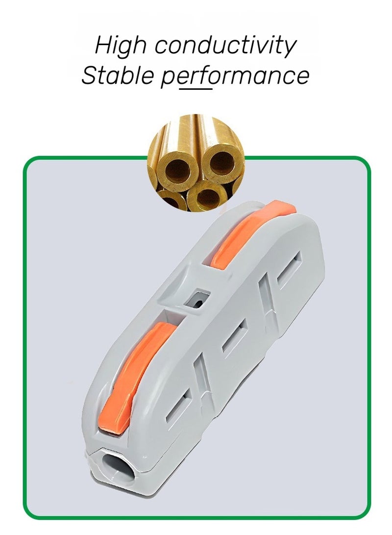 10 قطع من موصلات الأسلاك السريعة، موصلات توصيل الأسلاك المدمجة العالمية، 0.08-4.0 مم، طرف موصل قابل للدفع (PCT1-1، 10 قطع) - Image 4