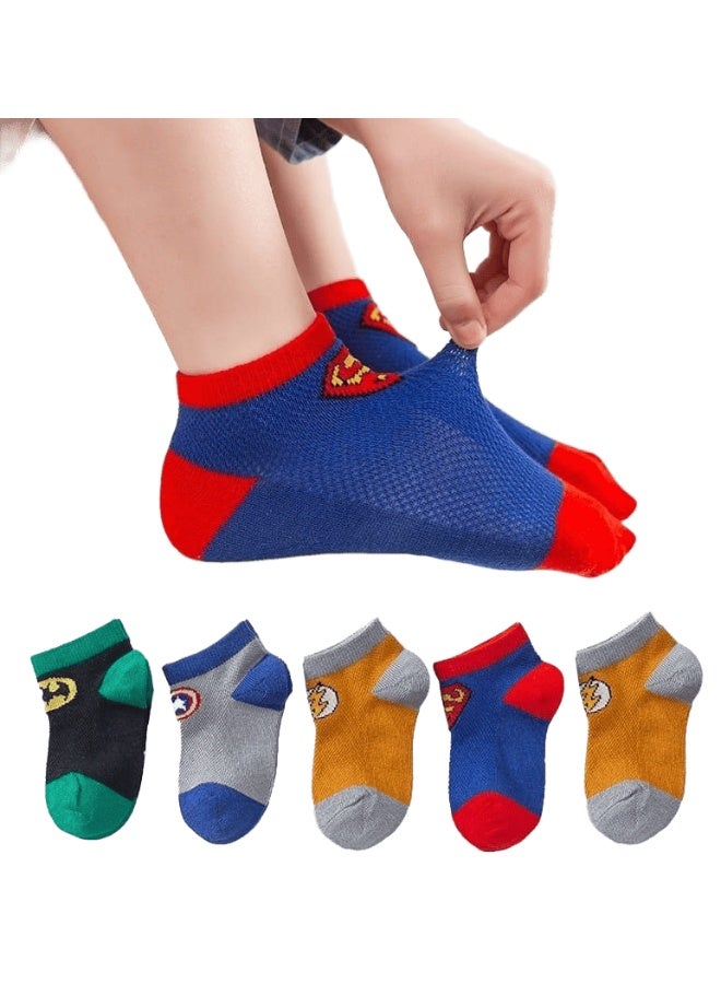 "SMARTEDGE cartoon print socks for children, one size (4-6), 6 pairs, assorted colors,