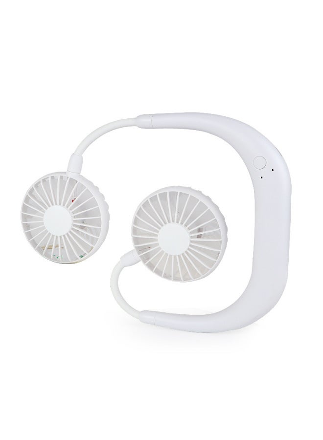 Halter Fan Lazy Student Charging Portable Lighting Kitchen Cooling Head-mounted Mute Portable Dormitory-Specifications:2026 Hanging Belt Desktop (order Note Color)  - Image 3