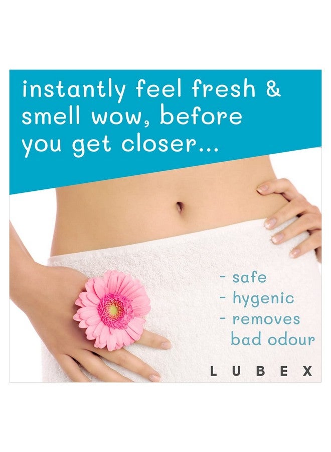 Lubex Natural Intimate Wipes for Pre/Post intimacy cleaning for Women & men - Made with Aloe Vera, Tea Tree & Vitamin E - 25 count - Image 2