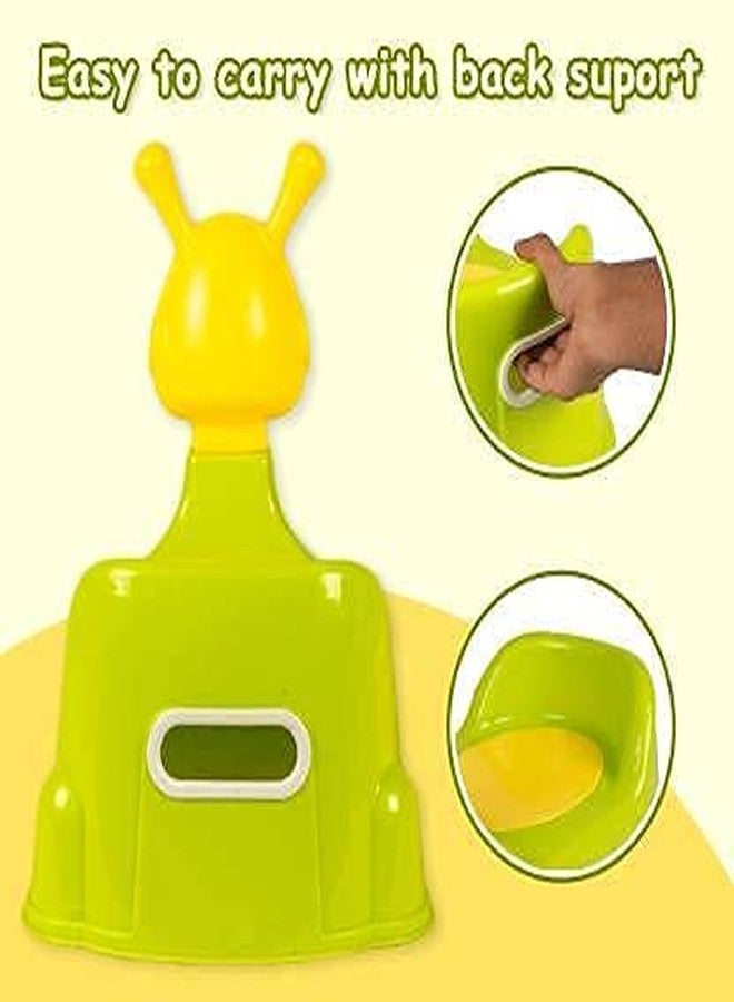 Zerya Robot Baby Potty Training Seat- Chair for Kids- Infant Potty Toilet Chair with Removable Tray & Closing Lid (Green) - Image 4