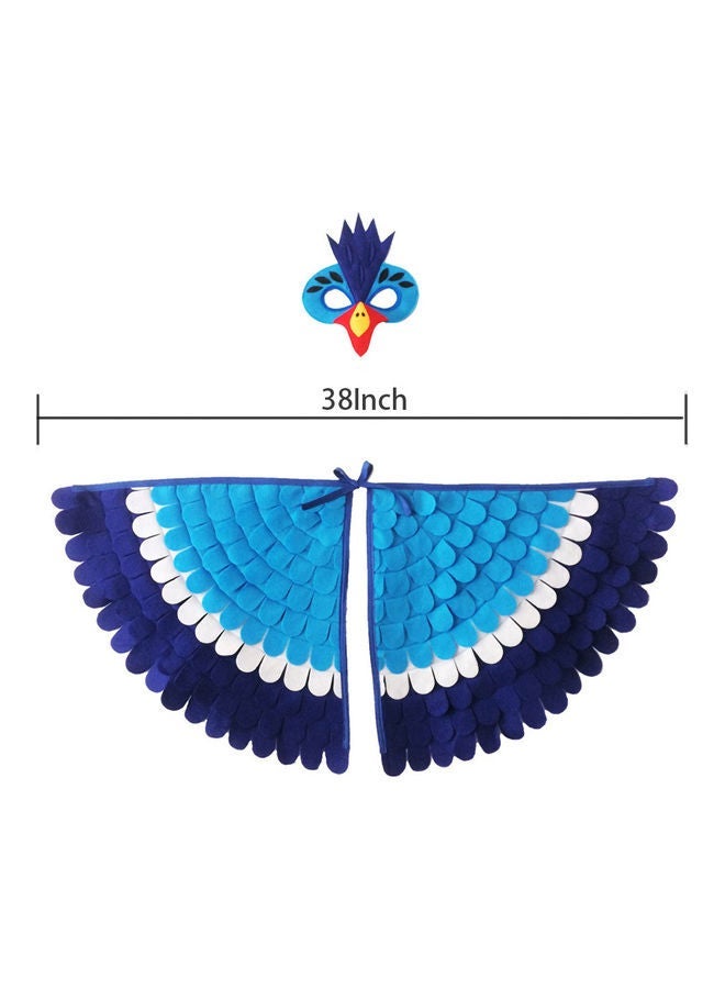 NIBEMINENT Creative Felt Wings Dress Set For Kids 100cm - Image 2