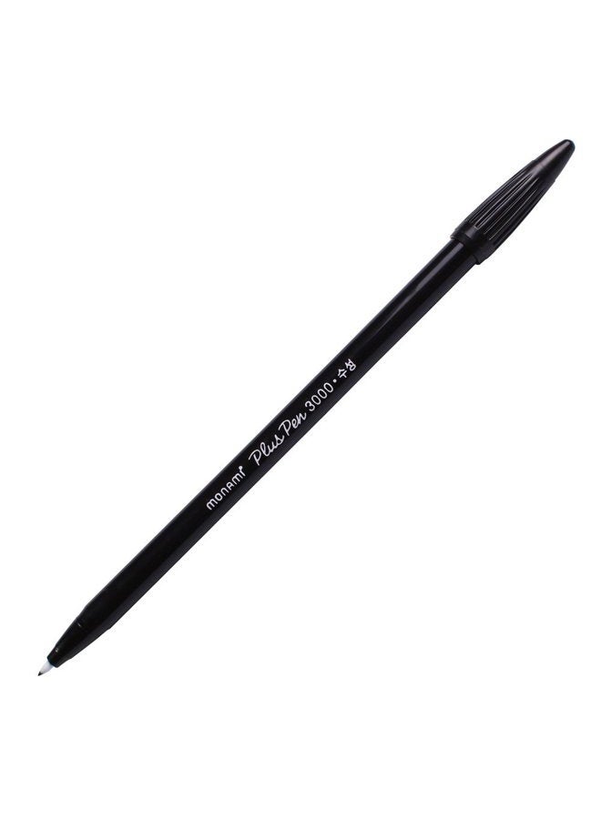 Monami Plus 3000 Office Sign Pen Felt Tip Water Based Ink Color Pen Complete Red,blue,black Dozen Box - Image 2