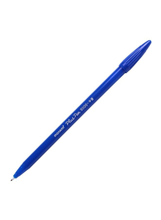 Monami Plus 3000 Office Sign Pen Felt Tip Water Based Ink Color Pen Complete Red,blue,black Dozen Box - Image 3