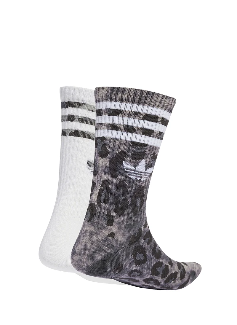اديداس اوريجينالز 2 Pack Leopard Crew Socks