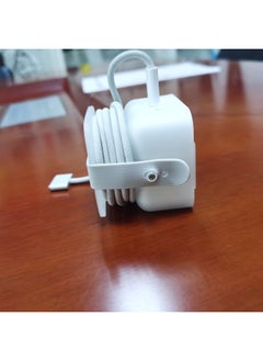Suitable For Macbook Adapter Protective Case 35W Double C Charger Protective Case Apple Computer Power Winder-Specifications:Flat Head 35W White