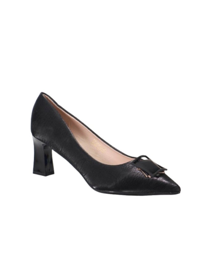 SD.Felano Women's High Heels | Shoes for Women with Elegant Buckle Detail | Formal Closed Toe Court Shoes for Office Wear, Business Meetings, Party, Wedding and Evening Occasions | Stylish Dress Shoes with Block Heel Design - Image 1