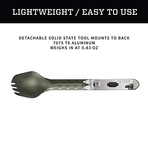 Gerber Gear Gerber Devour Multi-Fork, Camp Eating Tool, Flat Sage [31-003422] - Image 2