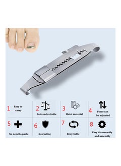KASTWAVE Ingrown Straightening Clips Toenail Pedicure Tool Curved Brace Toenails Thick Paronychia Correction Tool, Ingrowing Nail Treatment Kit, 2 Sizes 4 Pcs  - Image 4