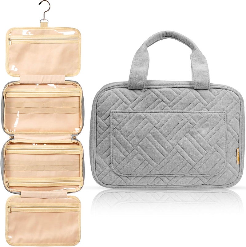 BOACAY Extra Large Hanging Travel Toiletry Bag for Women & Men, Makeup Bag - Image 1