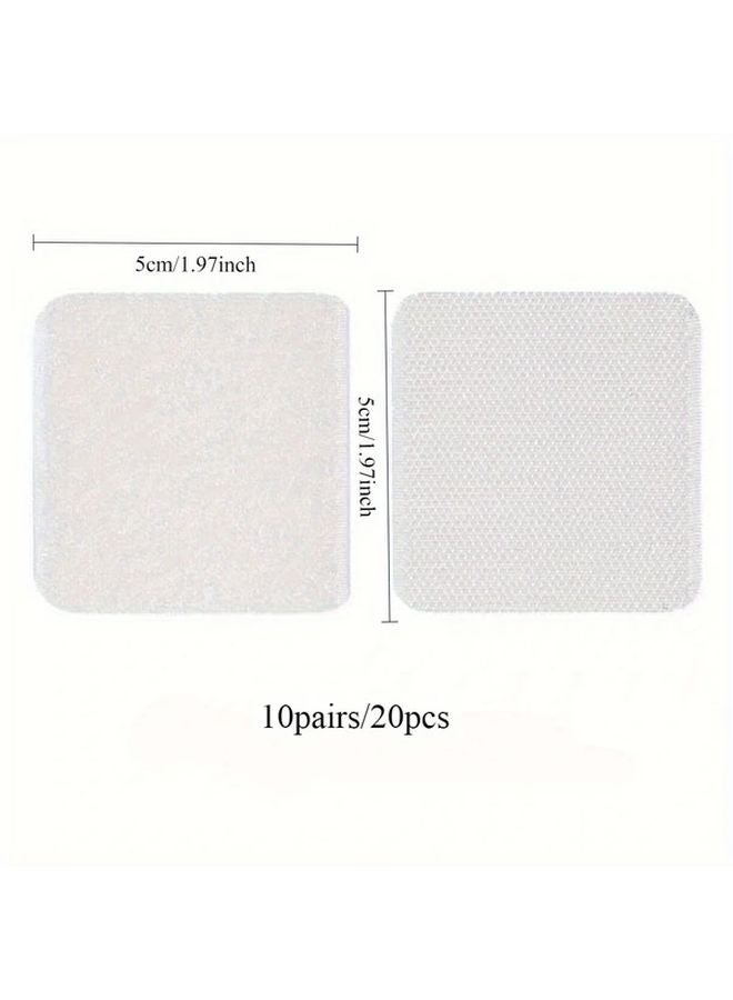 20 Pcs Double Sided Tape 1.96x1.96 Inch Strong Adhesive Strips For Home Carpet Sofa - Image 1