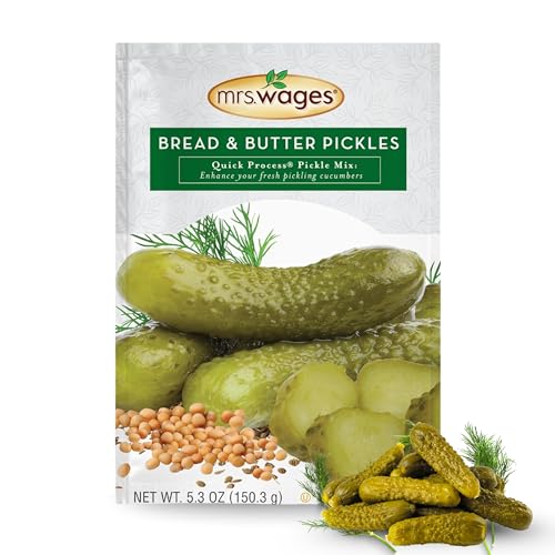 Mrs. Wages Bread and Butter Pickles Quick Process Mix, Quick and Easy, Simple-To-Use Pickle Mix, Sweet & Tangy Flavors, 5.3 oz Packet (Value Pack of 6) - Image 4