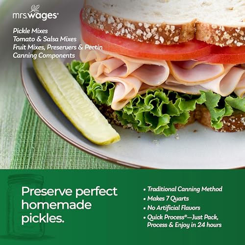 Mrs. Wages Bread and Butter Pickles Quick Process Mix, Quick and Easy, Simple-To-Use Pickle Mix, Sweet & Tangy Flavors, 5.3 oz Packet (Value Pack of 6) - Image 3