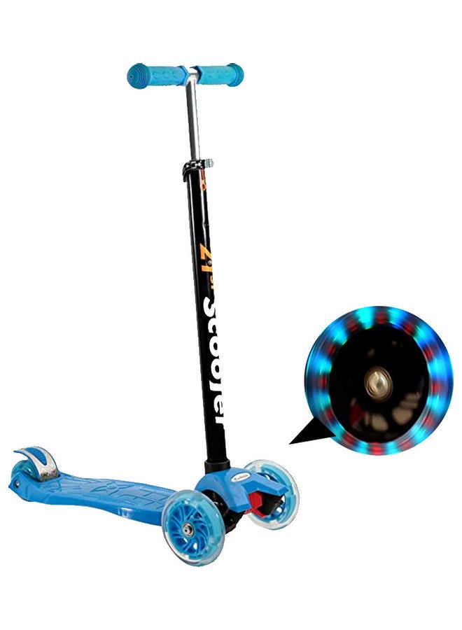 Cool Baby COOLBABY 3 Wheel Scooter T Style Handle Bar Scooter Kick Scooter For Kids Micro Mini - Kick Scooter Adjustable Height PU Wheels Best Gifts For Children Blue - Image 1
