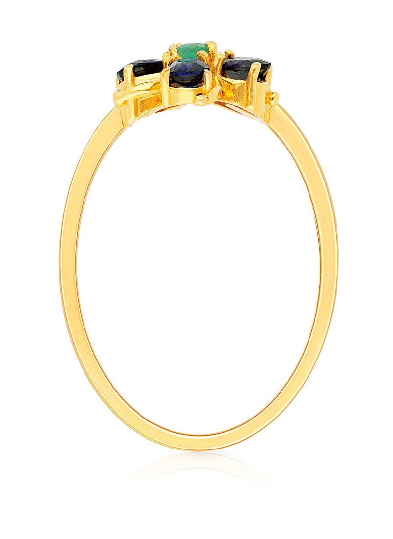 Malabar Gold and Diamonds 22 Carat 916 Purity Precia Gemstone Ring PGNFNC225RN1 for Women  - Image 3